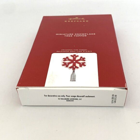 Hallmark Keepsake Miniature Wool Snowflake Tree Topper 5.5" Christmas Ornament - Picture 12 of 12